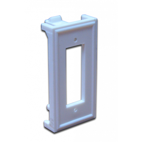 Вставка 22.5х45 под дуплексный оптический адаптер, белая